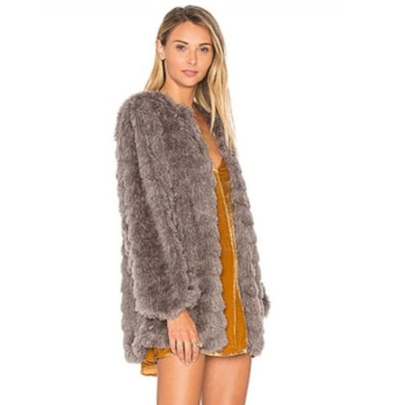 Revolve Tularosa Ricci Faux Fuzzy Fur Jacket - Picture 3 of 5